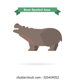 Hippopotamus icon