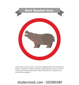 Hippopotamus icon