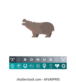 Hippopotamus icon