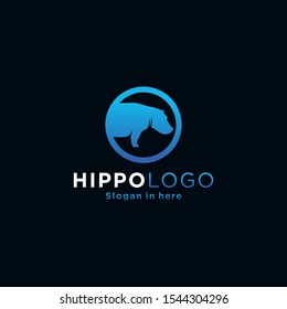 Hippopotamus icon illustration isolated vector sign symbol
