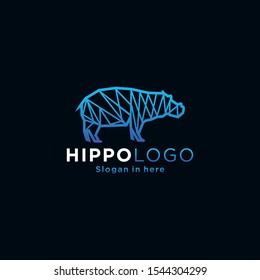 Hippopotamus icon illustration isolated vector sign symbol
