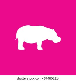 hippopotamus icon illustration isolated vector sign symbol