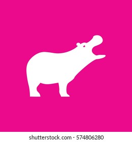 hippopotamus icon illustration isolated vector sign symbol