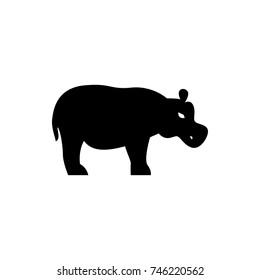 hippopotamus icon illustration isolated vector sign symbol