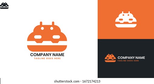 Logotipo Hippopótamo: todos los elementos de esta plantilla se pueden editar con software vectorial