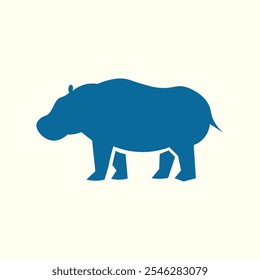 Hippopotamus trendy artwork stunning abstract vector illustration colorful applied design.eps