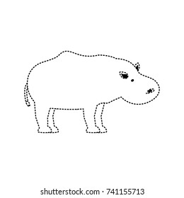 hippopotamus vector illustration