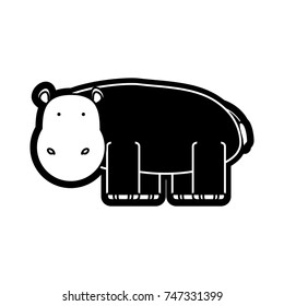 hippopotamus vector illustration