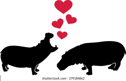 Hippos in love