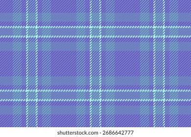 Hippie Stoff Vektor Textil, verblasste karierte Check Hintergrund. Durcheinander Textur Muster nahtlosen Tartan in Indigo und blauen Farben Palette.
