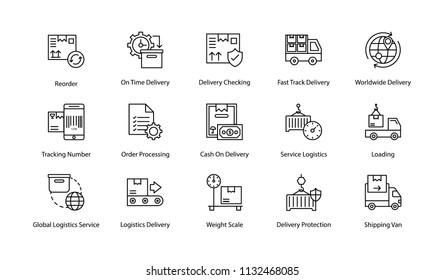 
Hippy Logistics Delivery Icons
