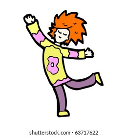 hippy man cartoon