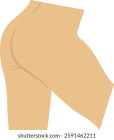Hips illustration with isolated background  