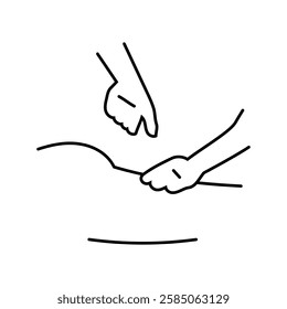 hips massage therapy line