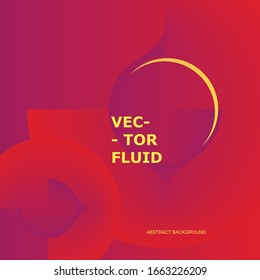 Hipster abstract fluid concept for web design. Vector geometric background. Poster design. Abstract color template