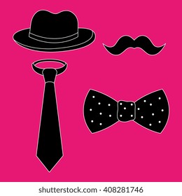 hipster accessories design 