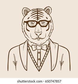 Hipster animal