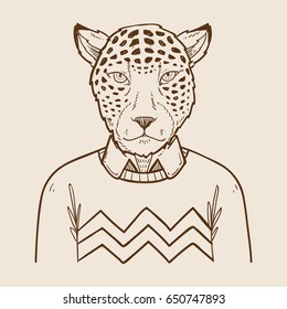 Hipster animal