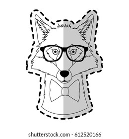 hipster animal icon image 