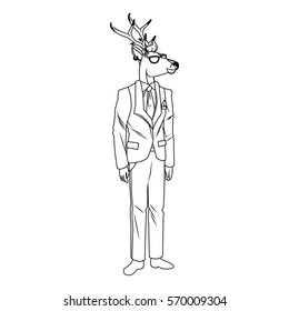 hipster animals design