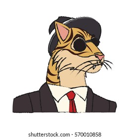 hipster animals design