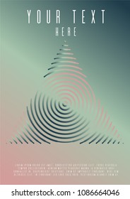 Hipster annual report design for your business. Template in A4.  Can be used for poster, brochure, magazine, card, book, flyer, banner, anniversary. Trendy corporate style.