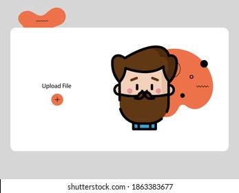 hipster avatar of funny people. User face. Modern style that is trendy and cute. Flat Cartoon Character Design.