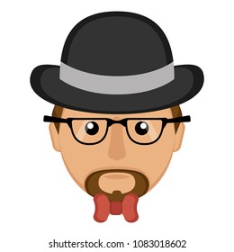 Hipster avatar icon