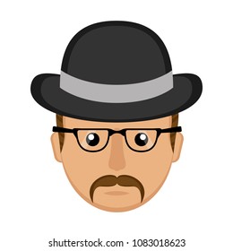 Hipster avatar icon