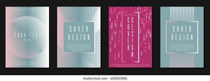 Hipster background design for your business. Vector cover design. Can be used for poster, brochure, magazine, card, book, flyer, banner, anniversary
 Trendy corporate style.