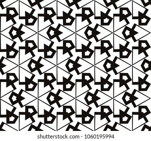 Hipster background. Geometric seamless pattern. Vector.