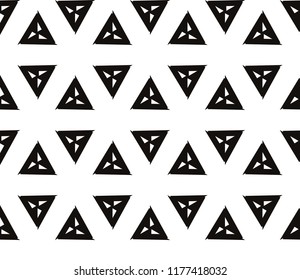 Hipster background. Geometric seamless pattern. Vector.