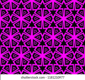 Hipster background. Geometric seamless pattern. Vector.