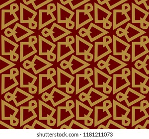 Hipster background. Geometric seamless pattern. Vector.
