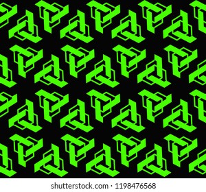 Hipster background. Geometric seamless pattern. Vector.