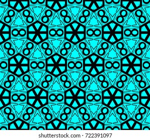 Hipster background. Geometric seamless pattern. Vector.