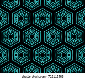 Hipster background. Geometric seamless pattern. Vector.
