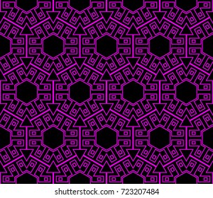 Hipster background. Geometric seamless pattern. Vector.