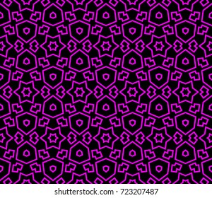 Hipster background. Geometric seamless pattern. Vector.