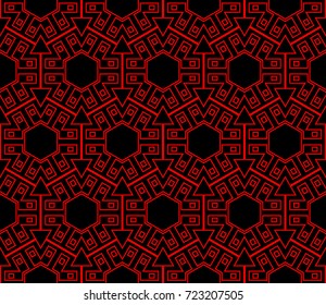 Hipster background. Geometric seamless pattern. Vector.