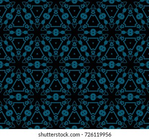 Hipster background. Geometric seamless pattern. Vector.