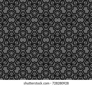 Hipster background. Geometric seamless pattern. Vector.