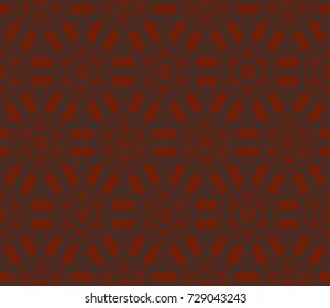 Hipster background. Geometric seamless pattern. Vector.