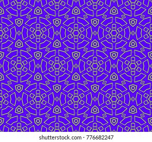 Hipster background. Geometric seamless pattern. Vector.