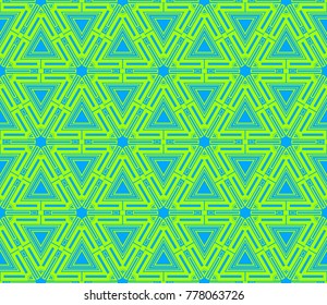 Hipster background. Geometric seamless pattern. Vector.