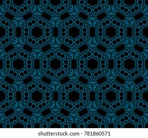Hipster background. Geometric seamless pattern. Vector.