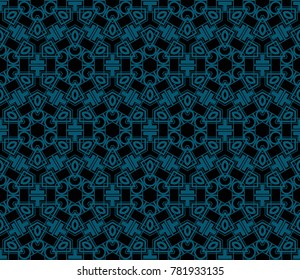 Hipster background. Geometric seamless pattern. Vector.