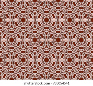 Hipster background. Geometric seamless pattern. Vector.
