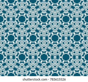 Hipster background. Geometric seamless pattern. Vector.