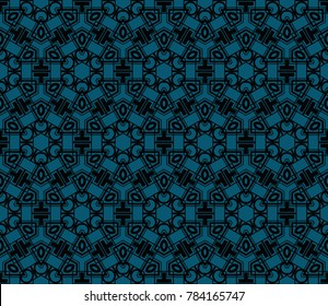 Hipster background. Geometric seamless pattern. Vector.